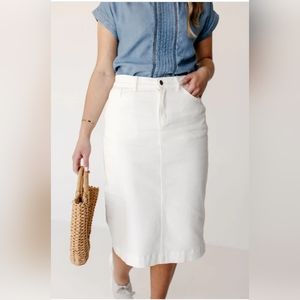 'Leah' denim skirt